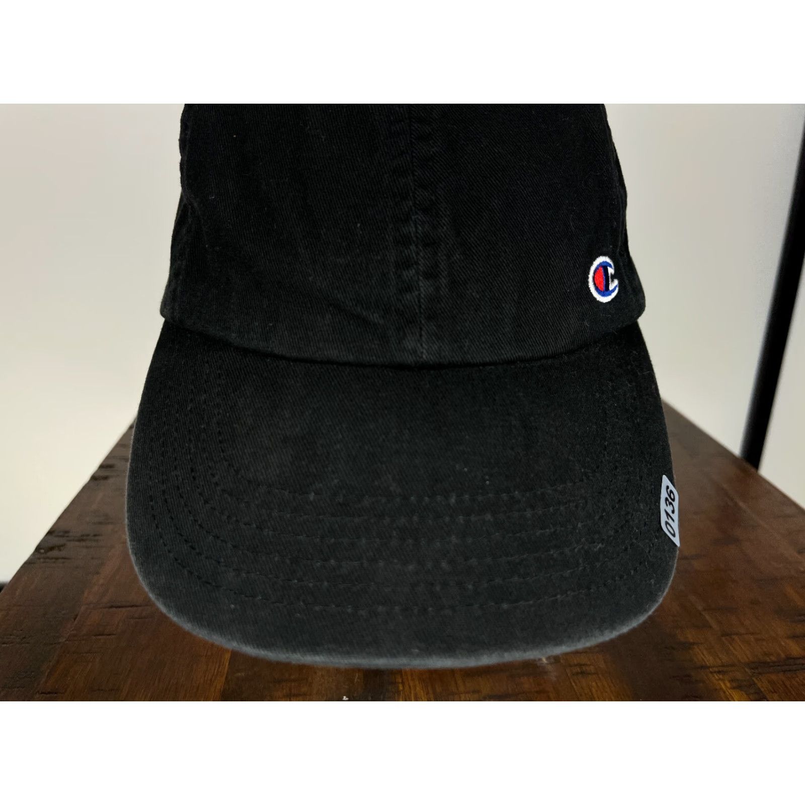 Champion Champion Hat Cap Strap Back Adult One Size Black Embroidered 100% Cotton Golf Hat/Cap Vintage No N/A Size ONE SIZE - 3 Thumbnail
