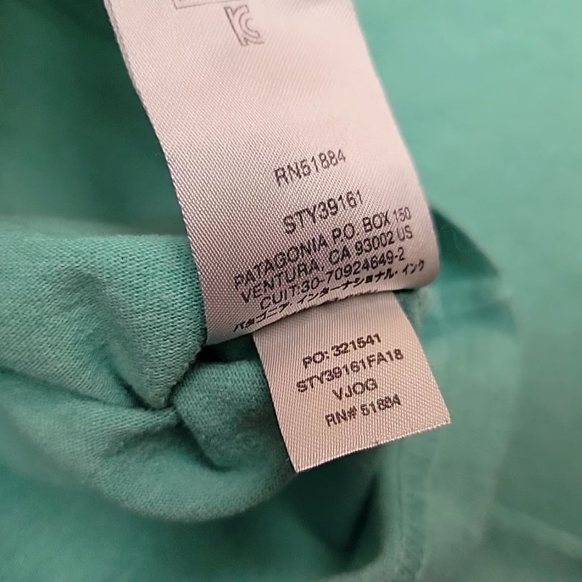 Patagonia VINTAGE Patagonia Shirt Men S Green Responsibili-tee Long Sleeve Recycled Fair Trade TEE Size US S / EU 44-46 / 1 - 5 Thumbnail