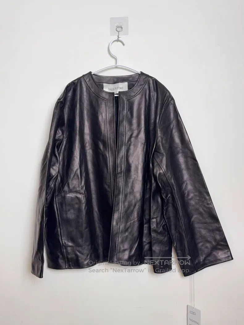 Valentino Valentino Long-sleeved leather jacket Size M / US 6-8 / IT 42-44 - 1 Thumbnail