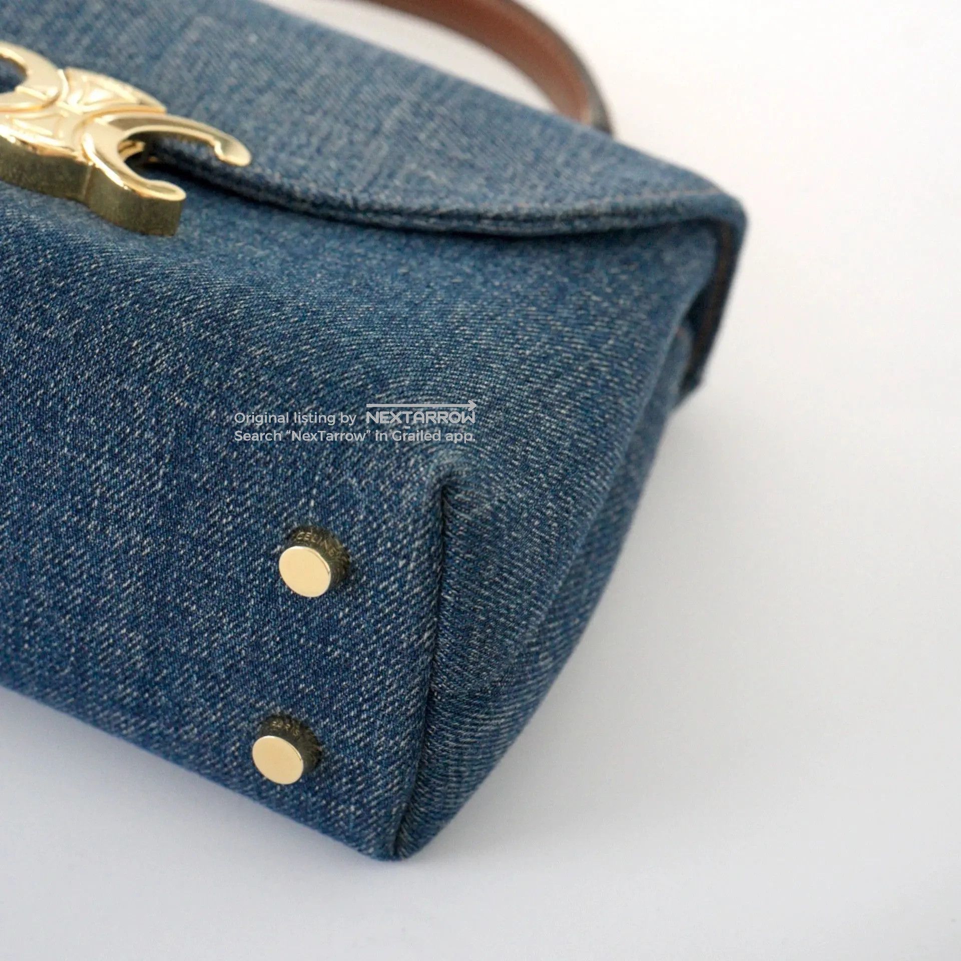 Celine CELINE TEEN NINO Denim Handheld/Shoulder Bag Size ONE SIZE - 3 Thumbnail