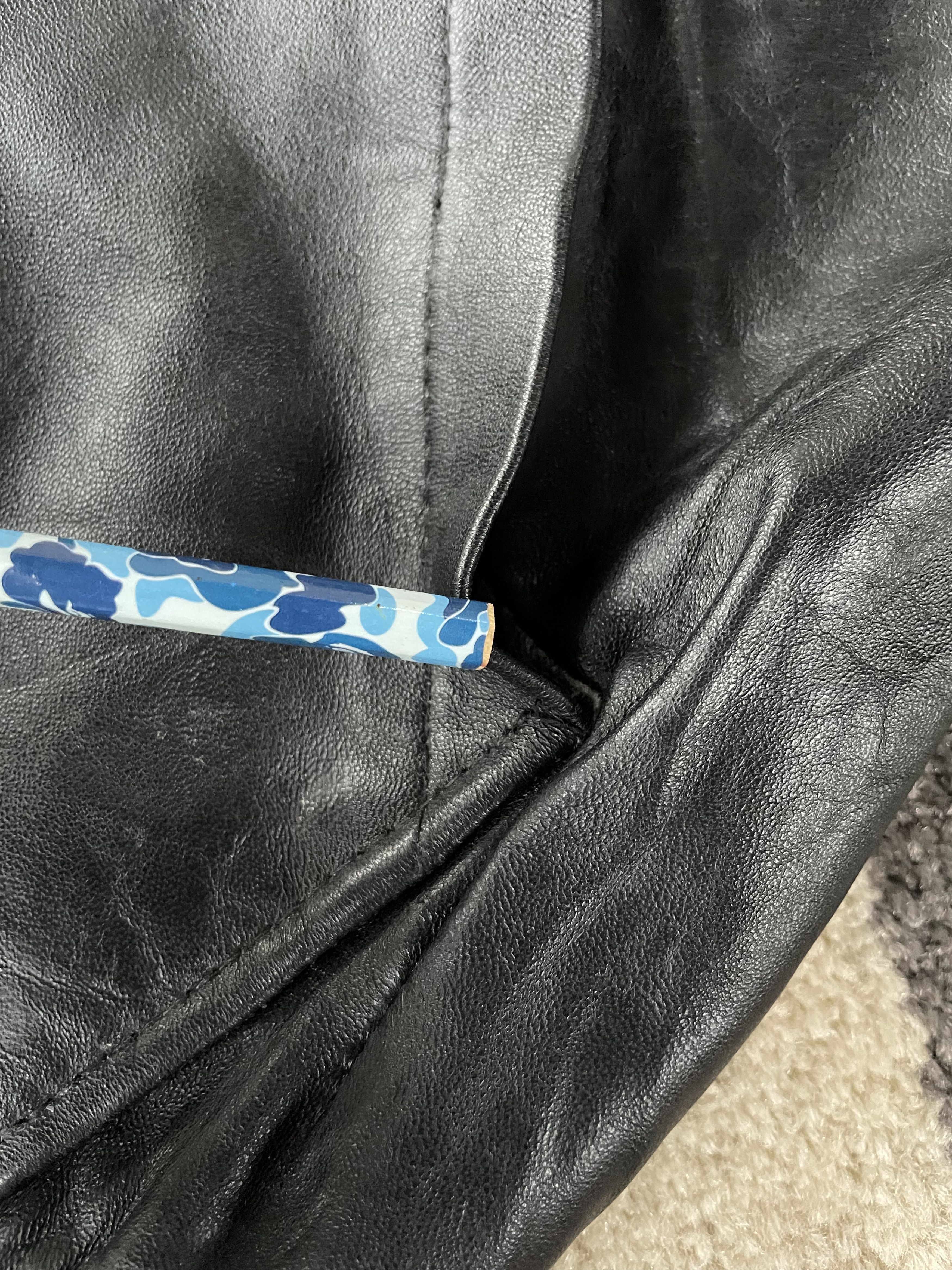 Bape 2008 Bape Shark Leather Hoodie Size US XL / EU 56 / 4 - 18 Thumbnail