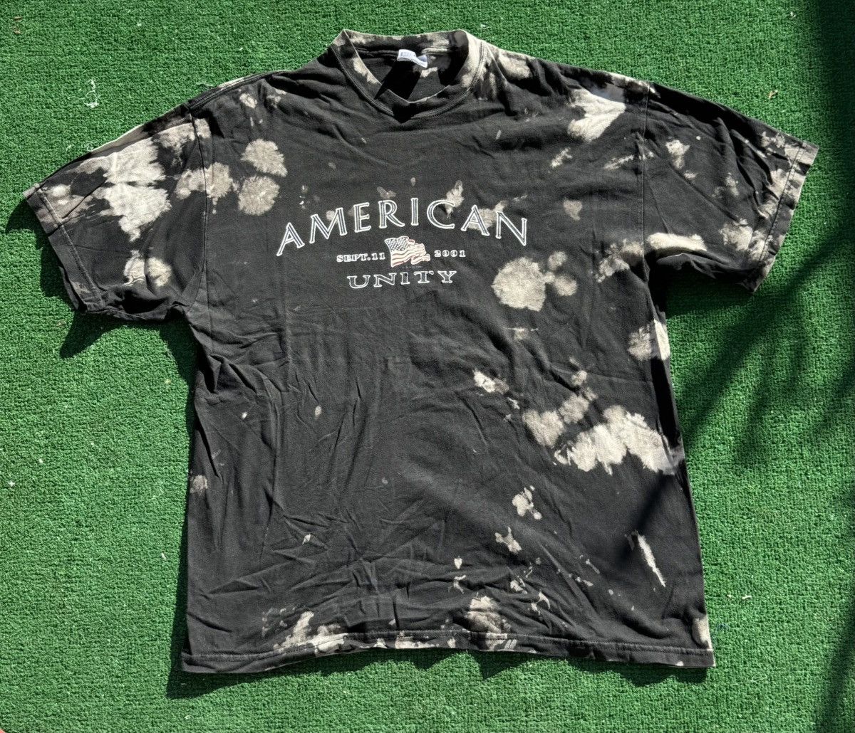 Hanes Black Tie-Dye 9/11/2001 Memorial T-Shirt Size US XL / EU 56 / 4 - 1 Thumbnail