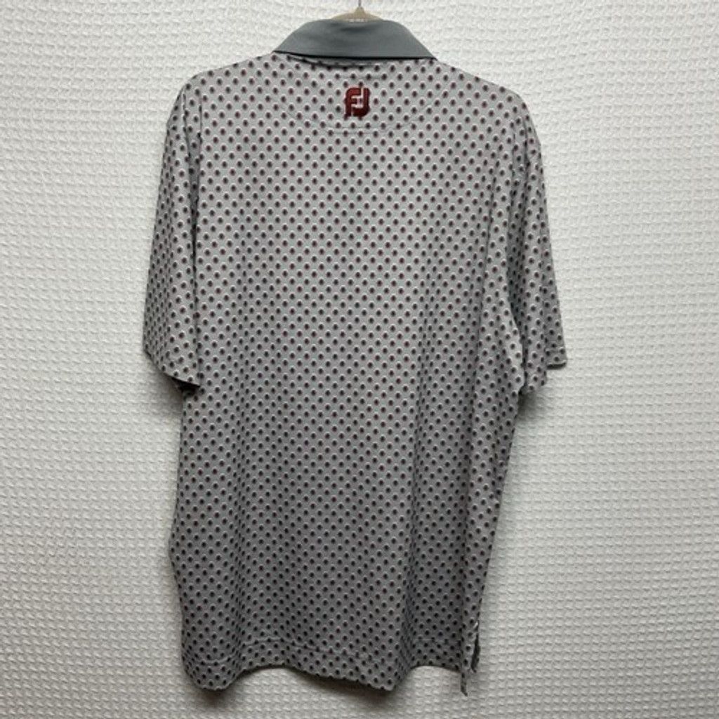 Footjoy NWOT FootJoy Gray All Over Print Short Sleeve Shirt Men M Size US M / EU 48-50 / 2 - 9 Thumbnail