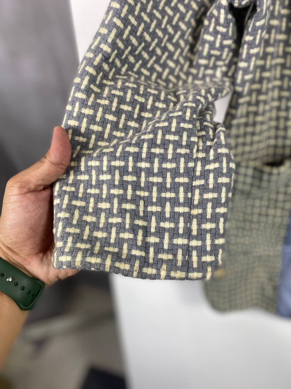 Japanese Brand vintage japanese brand wool woven jacket nice design Size US M / EU 48-50 / 2 - 4 Thumbnail