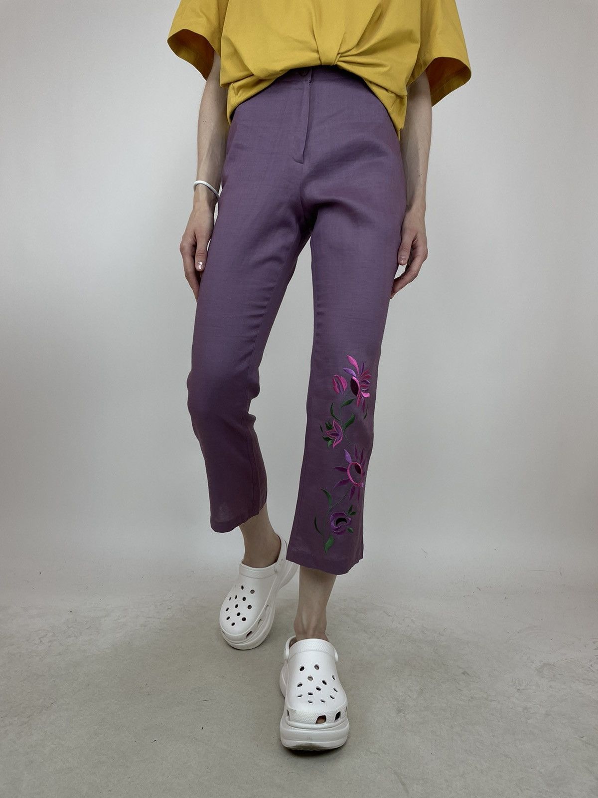 Other NAF NAF RAMIE FLARED CROPPED PANTS Womens size 36 Size 25" / US 0 / IT 36 - 4 Thumbnail