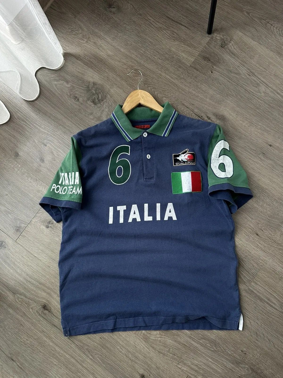 Polo Ralph Lauren Vintage Polo Ralph Lauren Italian 6 Style Polo T-Shirt Size US M / EU 48-50 / 2 - 8 Thumbnail