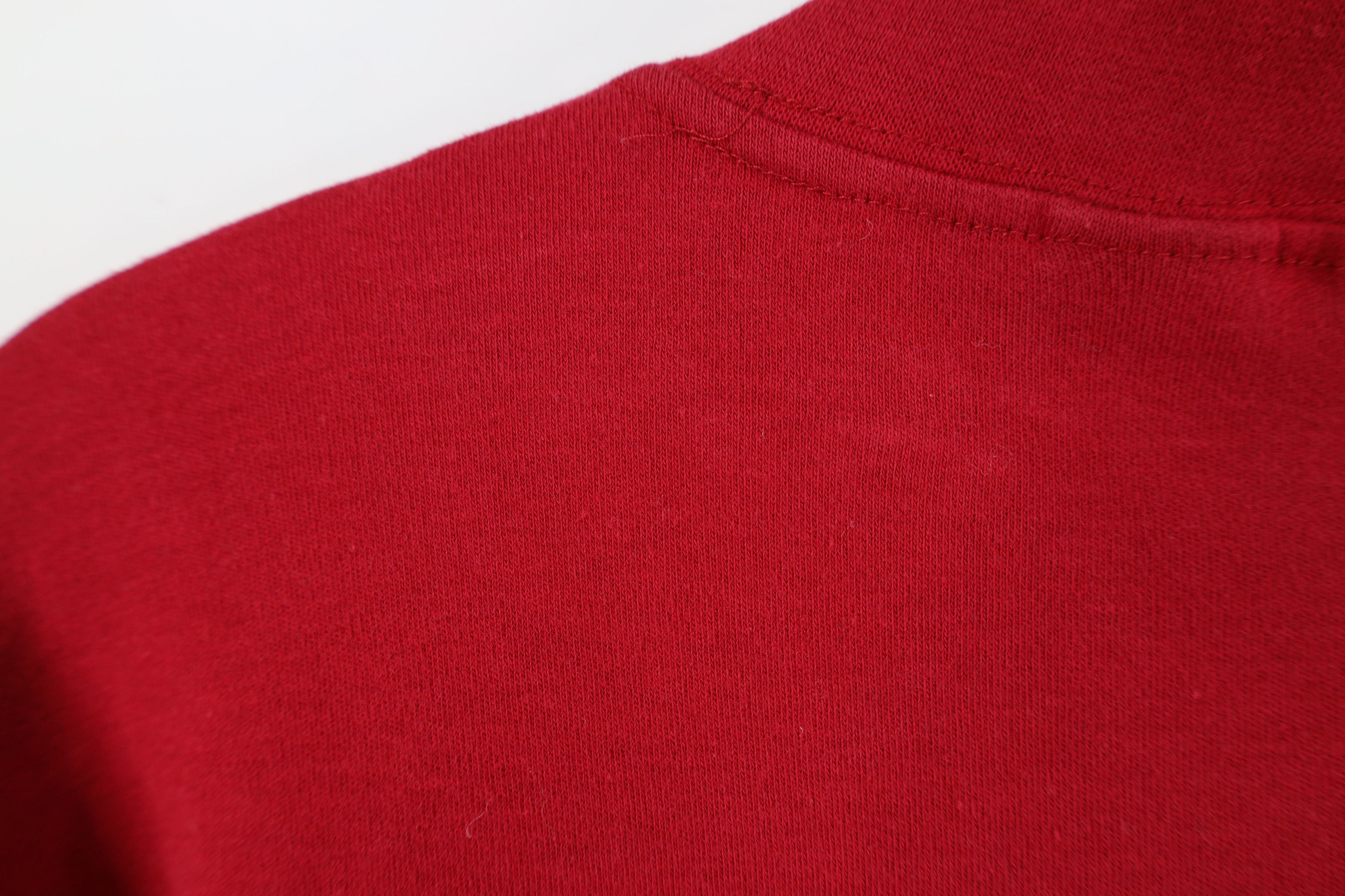 L.L. Bean Vintage 90s LL Bean Mock Neck Long Sleeve T-Shirt Red USA Size US M / EU 48-50 / 2 - 9 Thumbnail