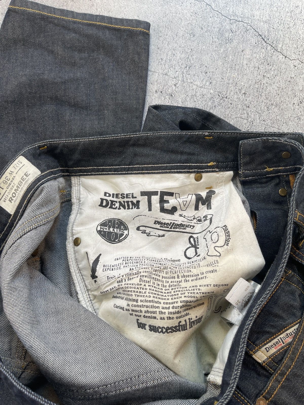 Diesel Vintage Diesel ⛽️ denim jeans 👖 pants Rombee-xt y2k W36 L30 Size US 36 / EU 52 - 12 Thumbnail