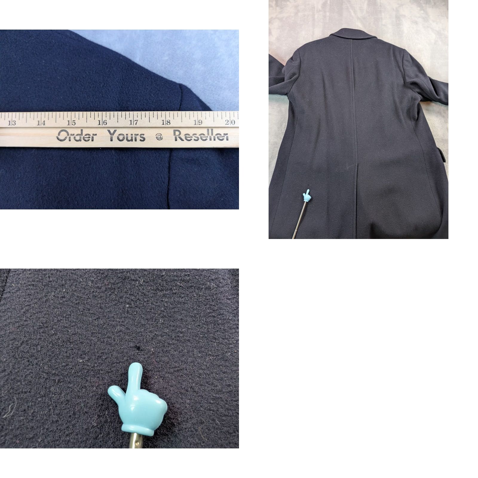 London Fog London Fog Coat Overcoat Men 44R Wool Charcoal Navy Double Breasted Button City Classic 90s Trend Mens Size US S / EU 44-46 / 1 - 9 Thumbnail