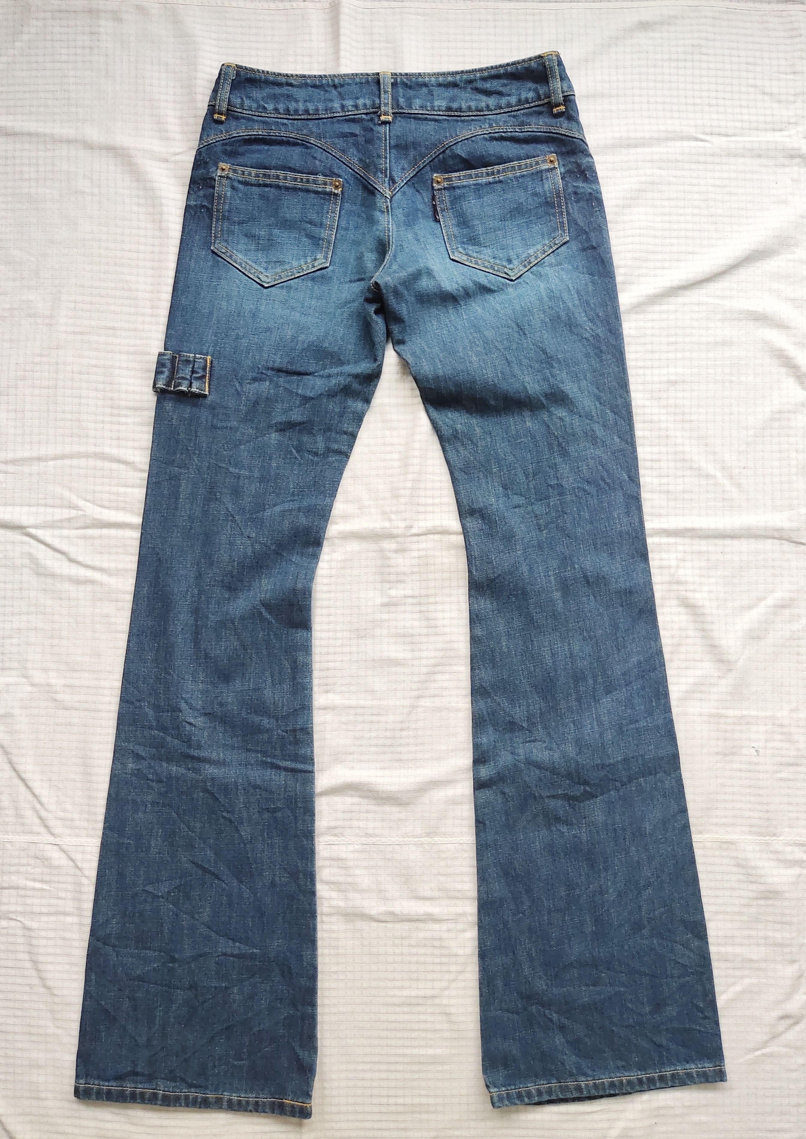 Japanese Brand (P170) Jacky's Bootcut Low waist Blue Jeans Edam Japan XS Size 27" / US 4 / IT 40 - 8 Thumbnail