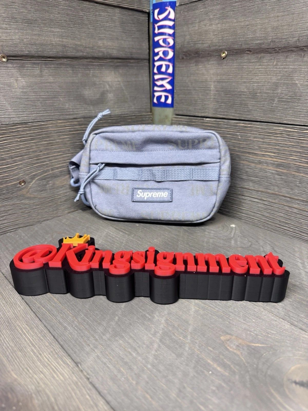Supreme Supreme Denim Shoulder Bag Washed Indigo | Grailed
