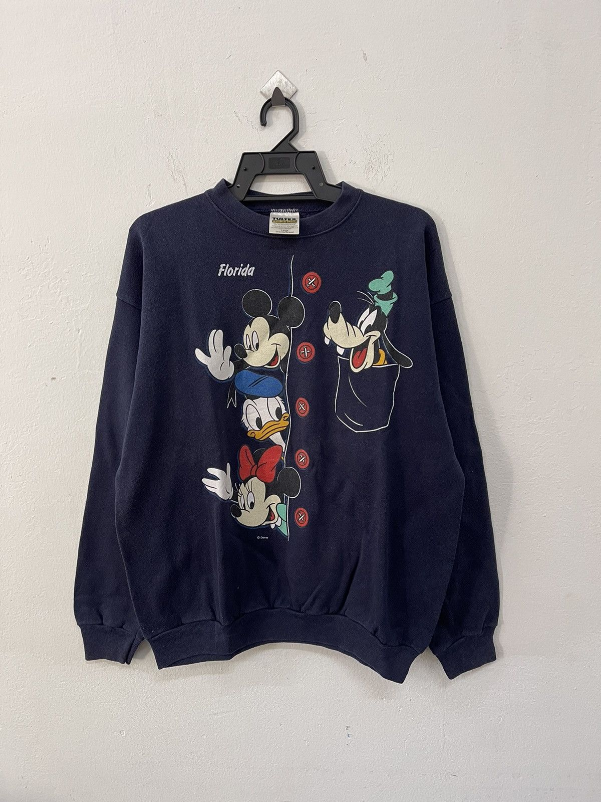 Disney × Vintage Vintage 90s Disney character Crewneck sweatshirt Size US L / EU 52-54 / 3 - 4 Thumbnail