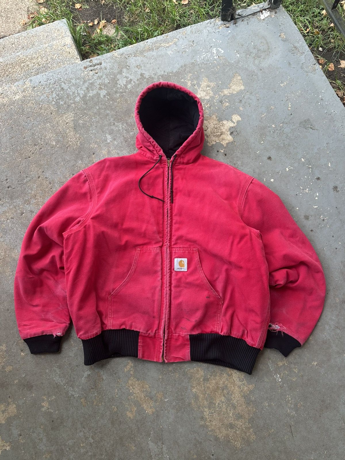 Carhartt Vintage Red Carhartt J04 Activewear Jacket Size US XL / EU 56 / 4 - 1 Thumbnail