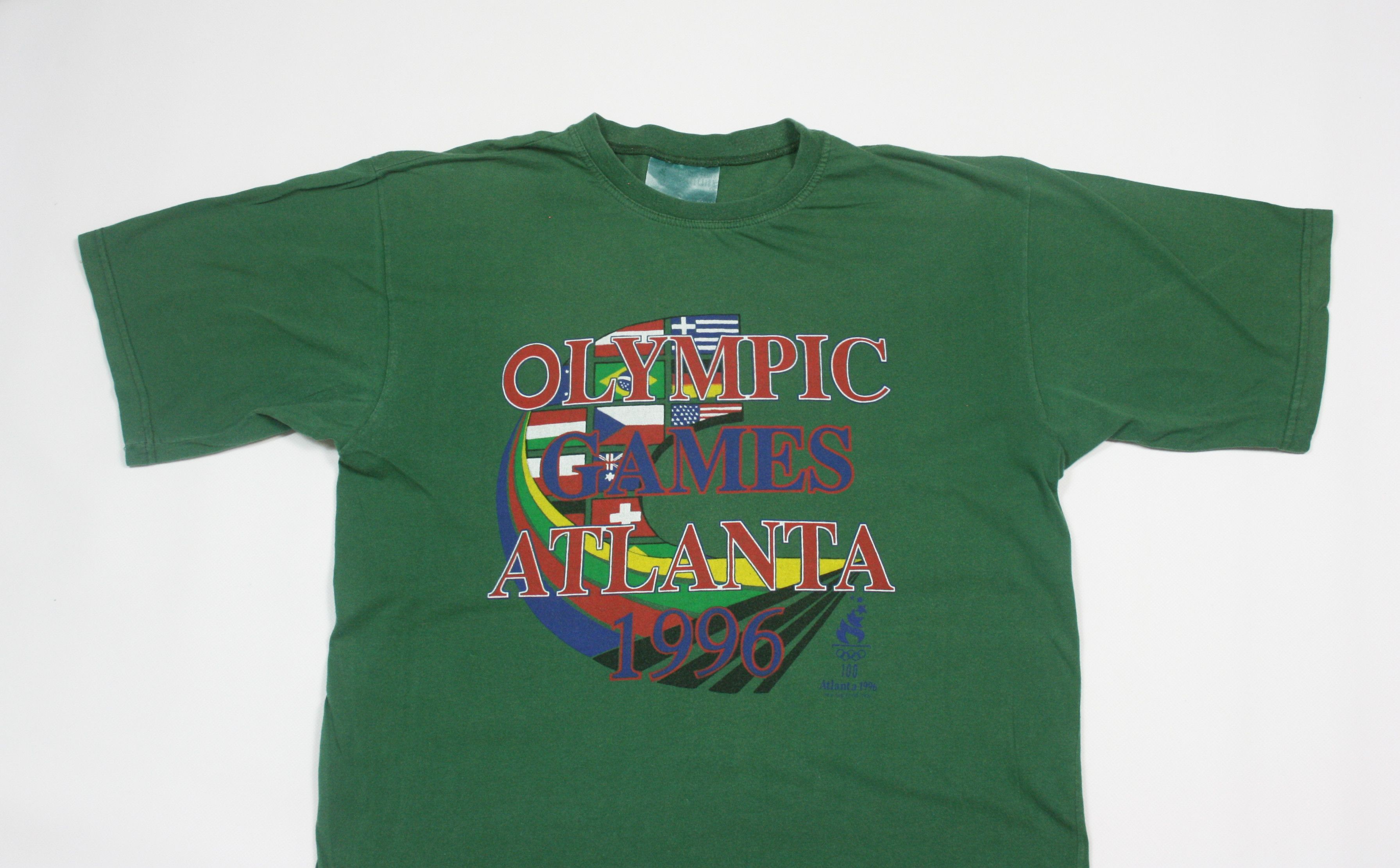 USA Olympics Atlanta 1996 Olympic Games Big Logo T-Shirt Vintage Size US L / EU 52-54 / 3 - 3 Thumbnail