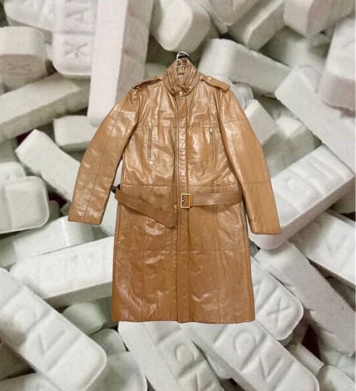 ジャケット・アウター SS2003 GUCCI by Tom Ford LEATHER JACKET TOM FORD for GUCCI F/W Runway 2003 Brown Super Soft Leather