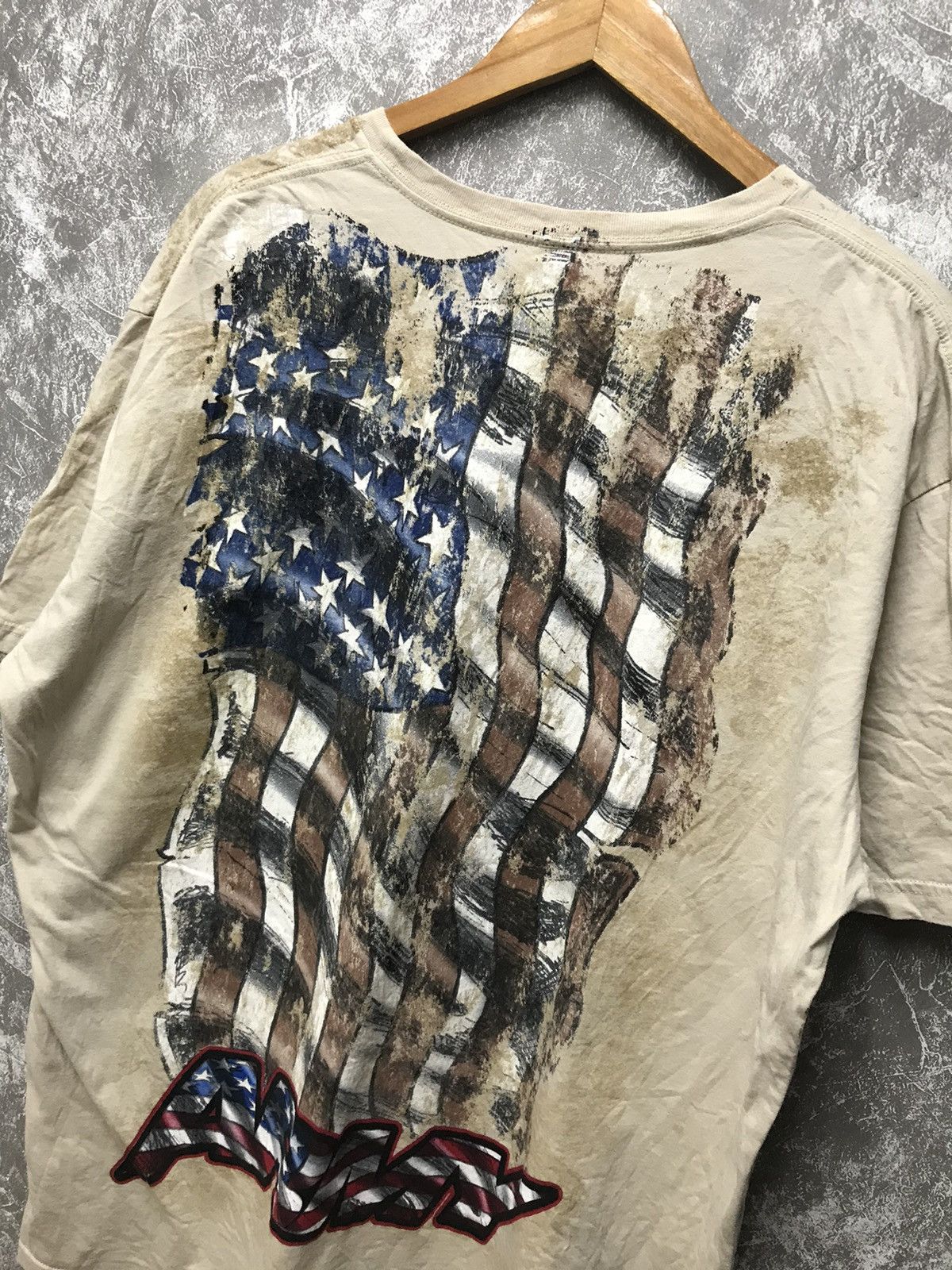 Affliction Affliction Army Flag Y2K Graphic Tee Size US XXL / EU 58 / 5 - 6 Thumbnail