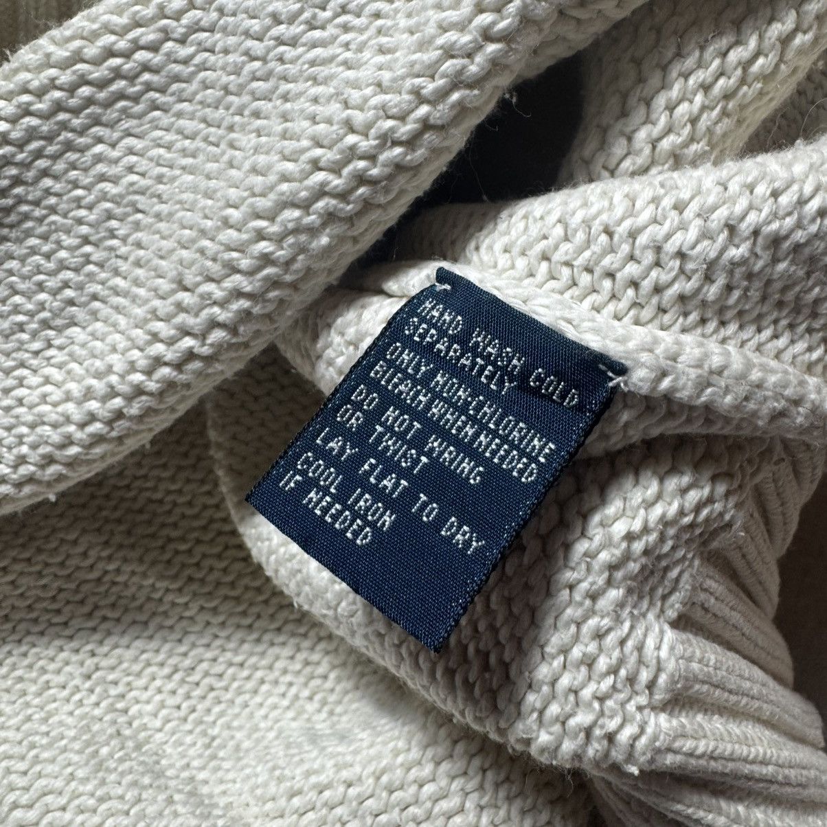 Polo Ralph Lauren vintage ralph lauren chunky knit sweater with big logo RRL Size US XL / EU 56 / 4 - 10 Thumbnail