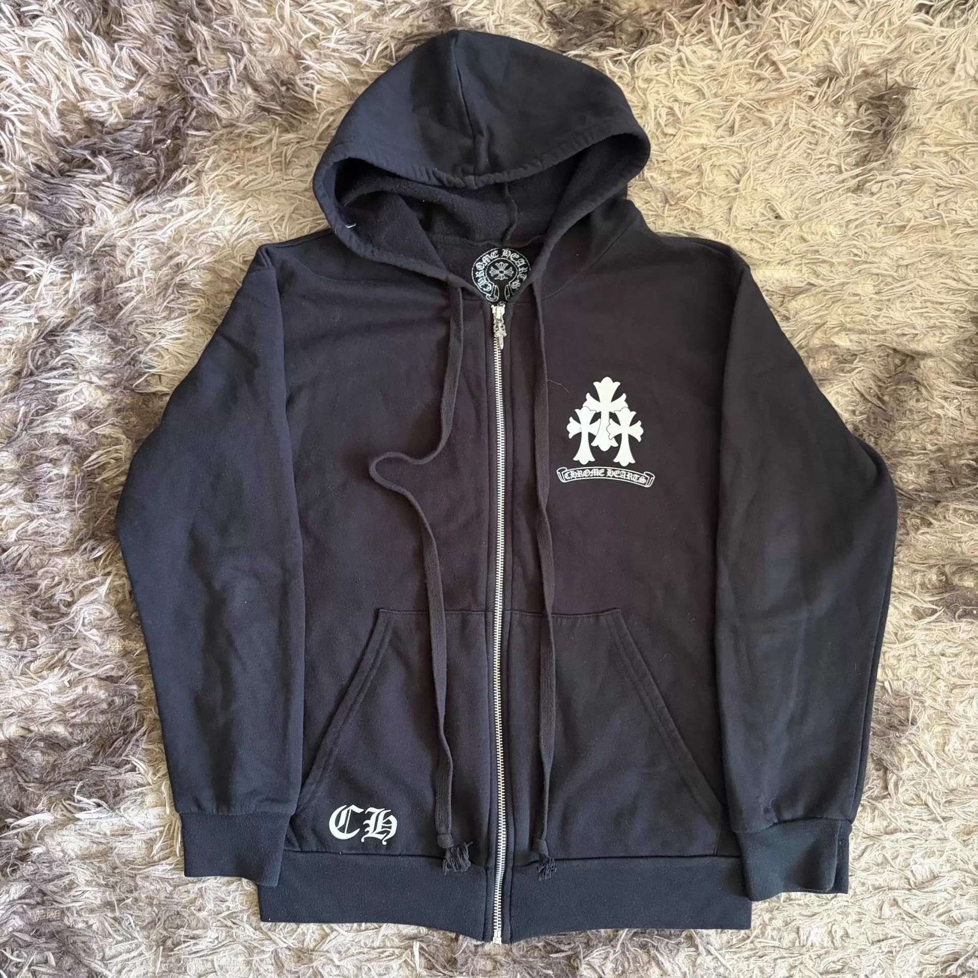 Chrome Hearts Chrome Hearts Dragon Bone Cross Print Hooded Jacket Black Size US M / EU 48-50 / 2 - 1 Thumbnail