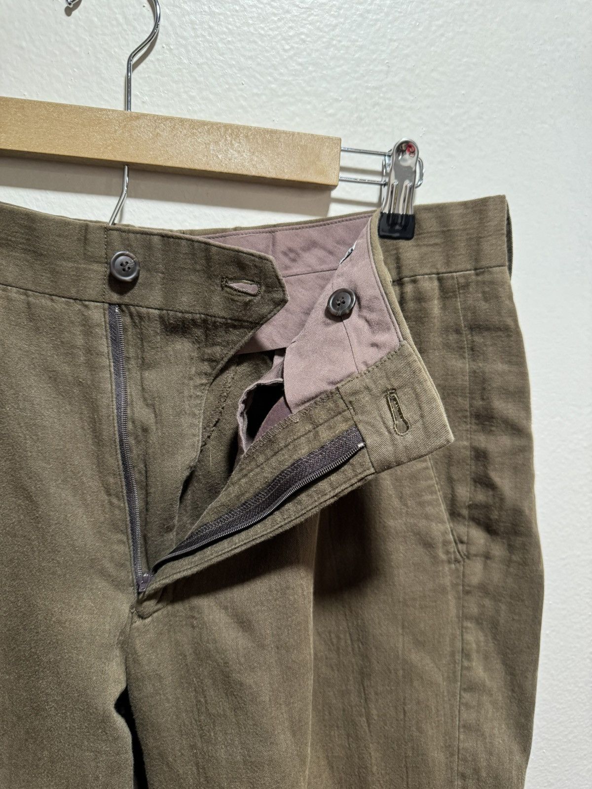 Issey Miyake 90s Issey Miyake Solid Brown Cotton Pants Size US 32 / EU 48 - 4 Thumbnail