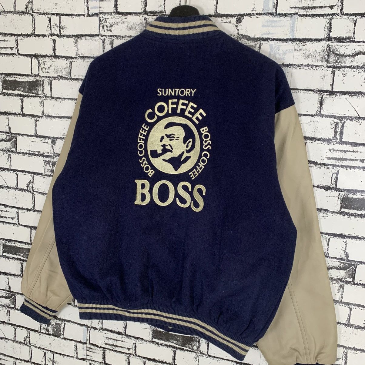Vintage Vintage Suntory Coffee Boss Varsity Jacket Size US L / EU 52-54 / 3 - 8 Thumbnail