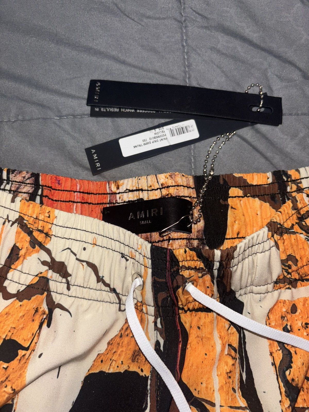 Amiri Amiri Drip Swim trunks Size US 34 / EU 50 - 4 Thumbnail