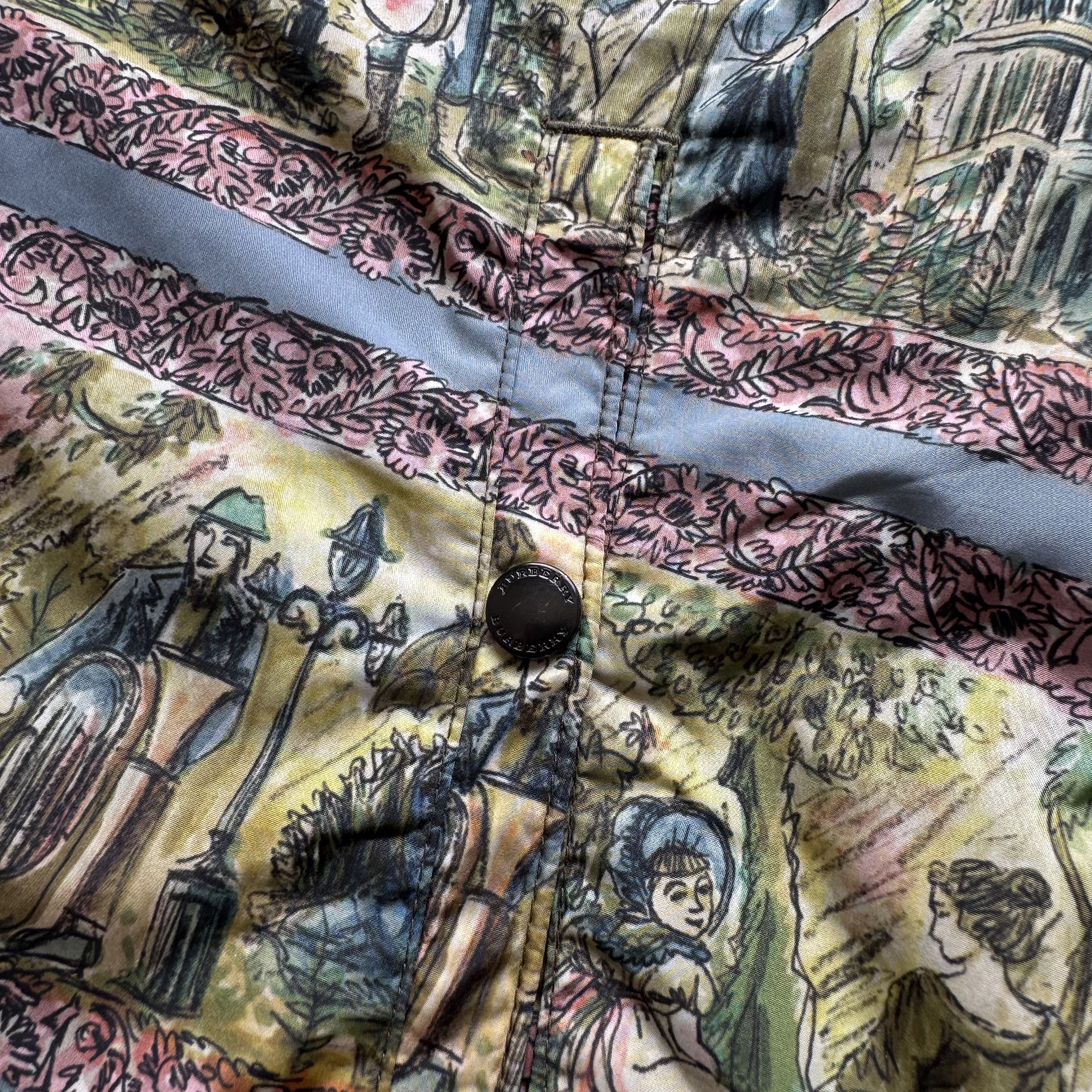 Burberry Burberry Illustrated Scene Print Nylon Jacket Size US L / EU 52-54 / 3 - 3 Thumbnail