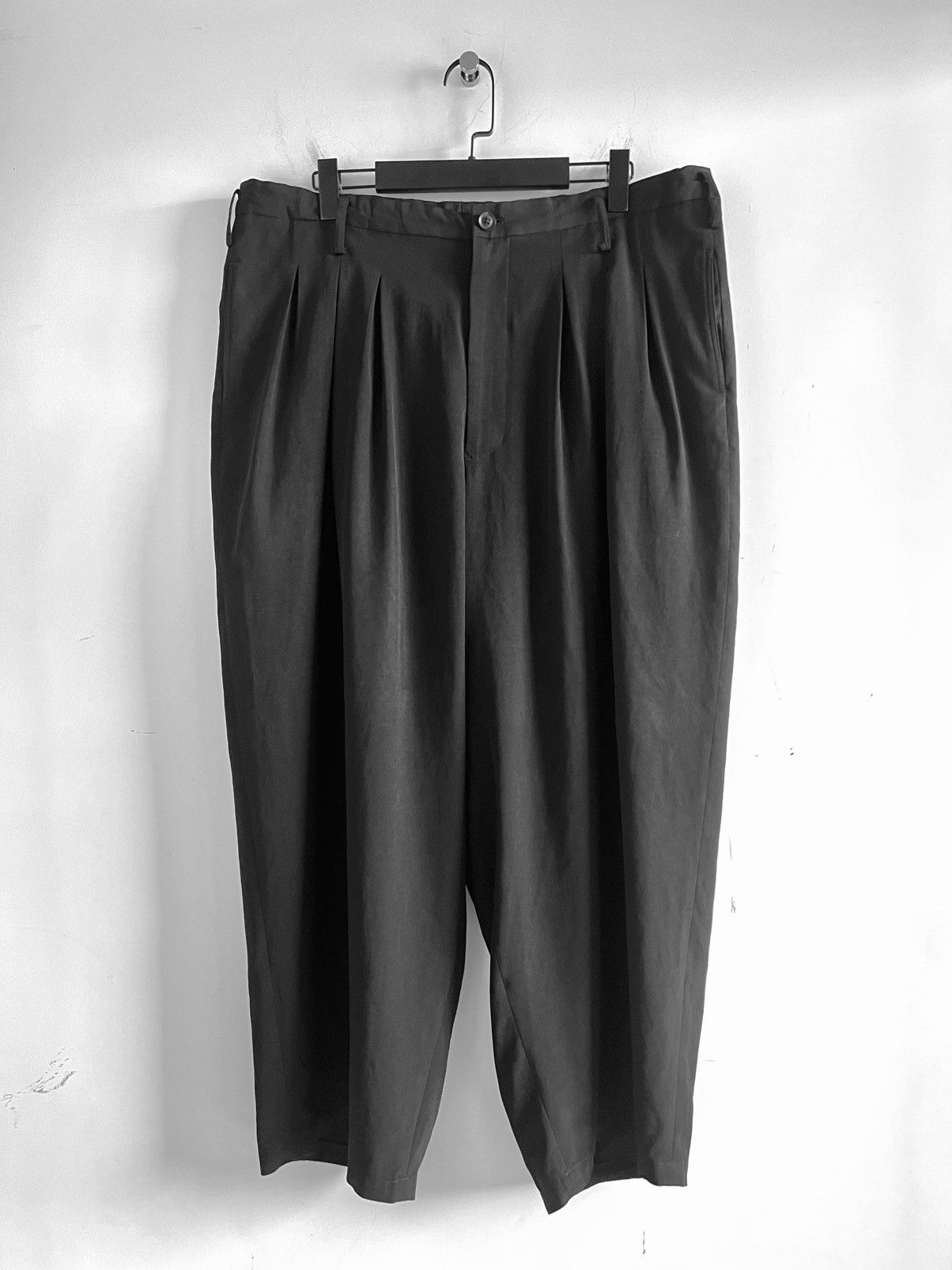 Yohji Yamamoto Yohji Yamamoto Pour Homme - Ta/TUXEDO 12 Tuck Wide Pants Size US 30 / EU 46 - 8 Thumbnail