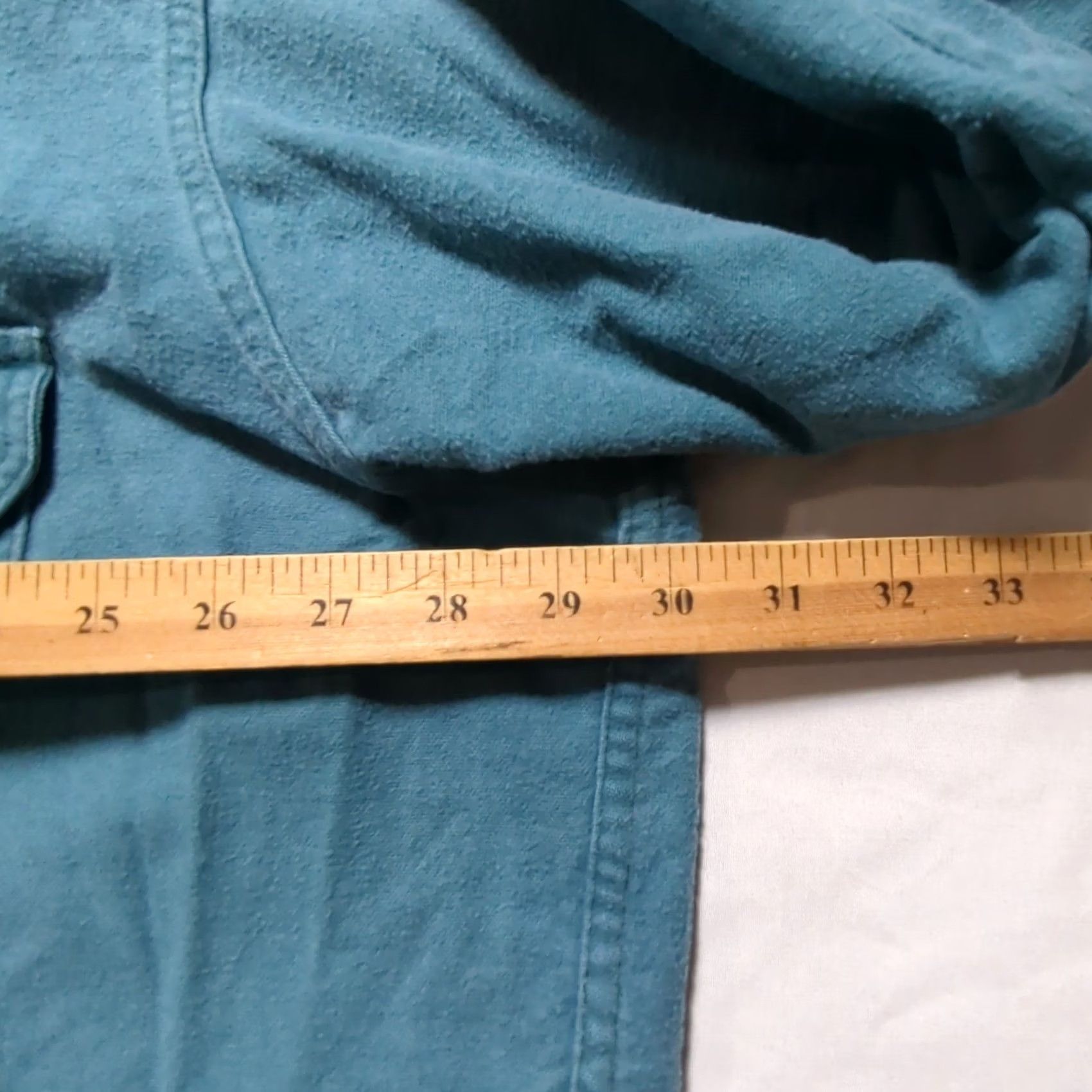 Vintage VINTAGE Woolrich Men 3XL Teal Blue Cotton Chamois Heavyweight Work Shirt USA Made Size US XXL / EU 58 / 5 - 7 Thumbnail