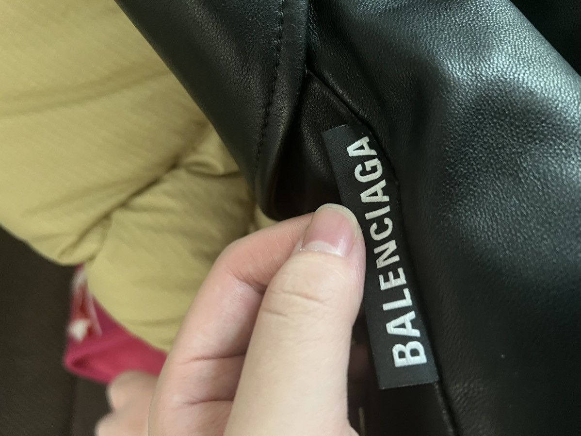 Balenciaga Balenciaga 19SS Lamb Skin Shoulder Pad Leather Jacket Size US XL / EU 56 / 4 - 10 Thumbnail