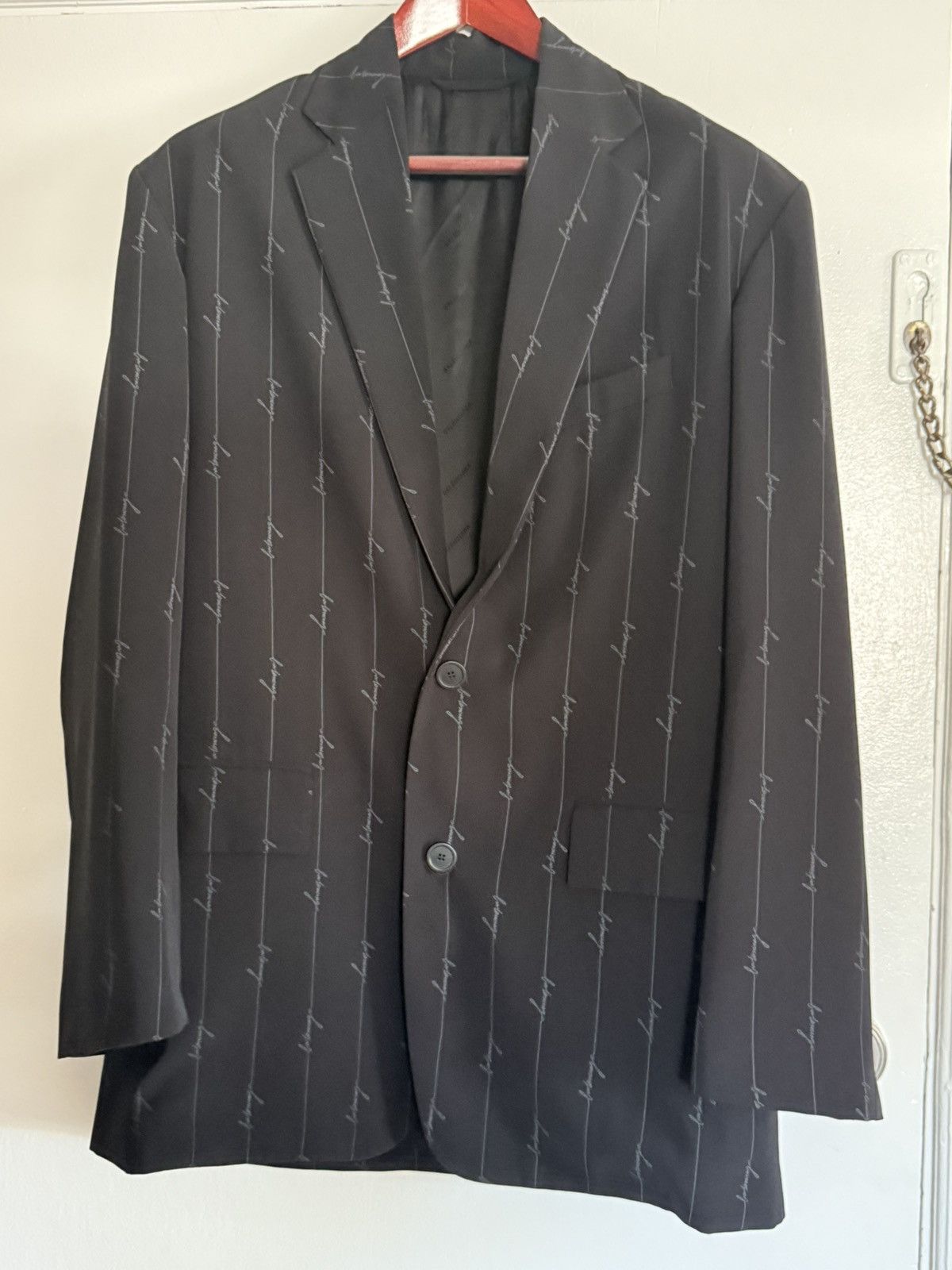 Balenciaga Balenciaga logo long blazer suit jacket Size 38R - 5 Thumbnail