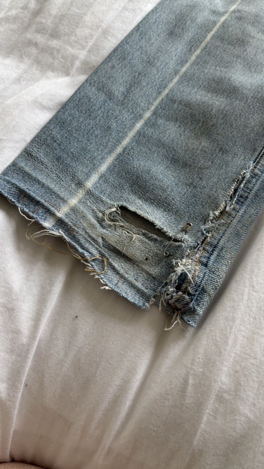 Maison Margiela ⓪ ⑩ GRAIL Maison Martin Margiela artisanal jeans repaired Size US 32 / EU 48 - 22 Thumbnail