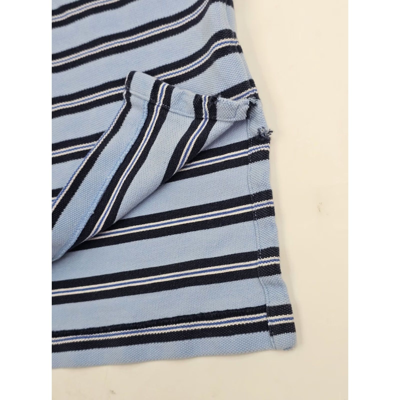 Polo Ralph Lauren VINTAGE Polo Ralph Lauren Polo Shirt Men L Blue Striped Embroidered Pony Polo Shirt Mens Large 90s Y2K Modern Classic Size US L / EU 52-54 / 3 - 6 Thumbnail