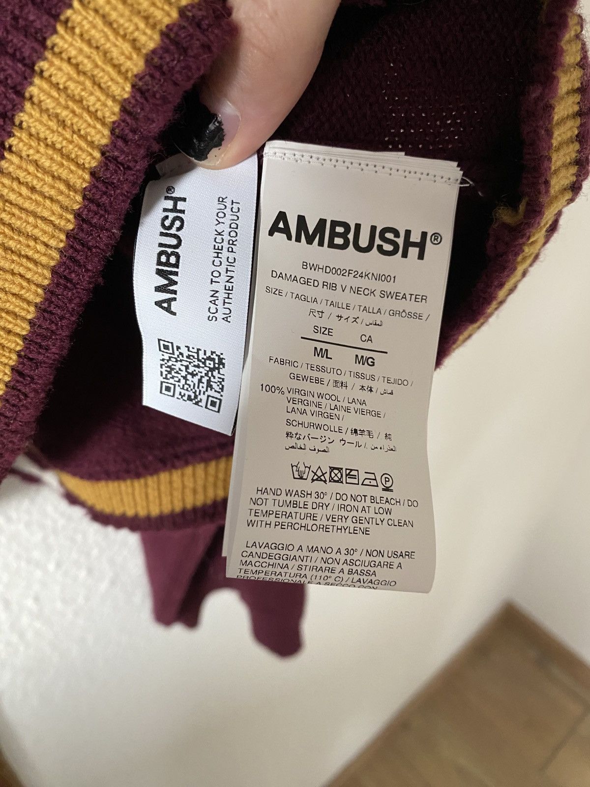 Ambush Design Ambush Cropped College Style Sweatshirt Size M / US 6-8 / IT 42-44 - 4 Thumbnail