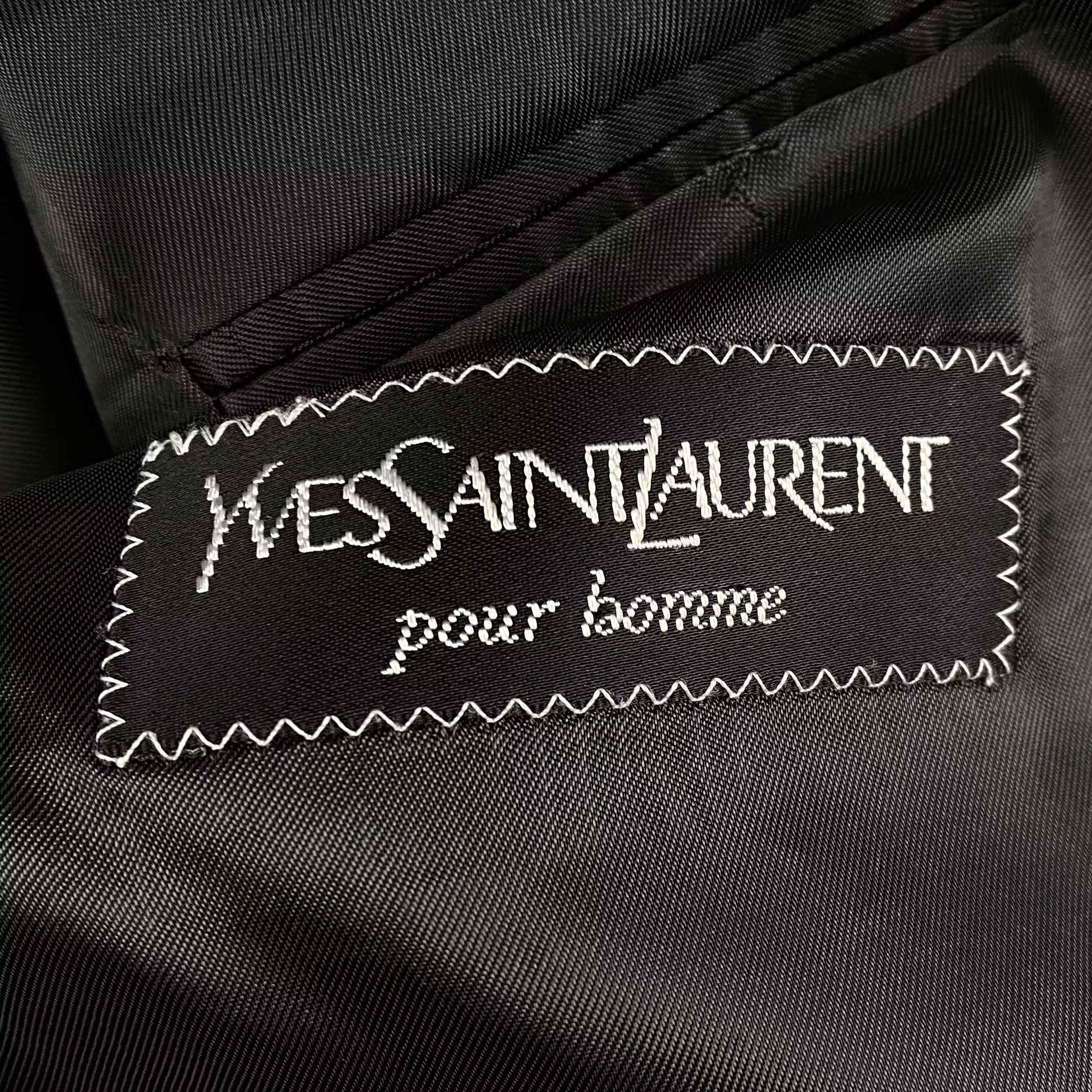 Yves Saint Laurent Mens Blazer Jacket Yves Saint Laurent Size 27 Size 50R - 6 Thumbnail
