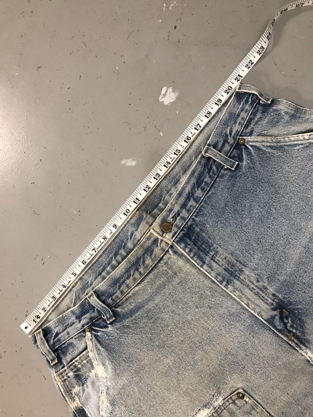 Carhartt × Vintage Vintage Carhartt B73 DST distressed double knee denim Size US 42 / EU 58 - 9 Thumbnail