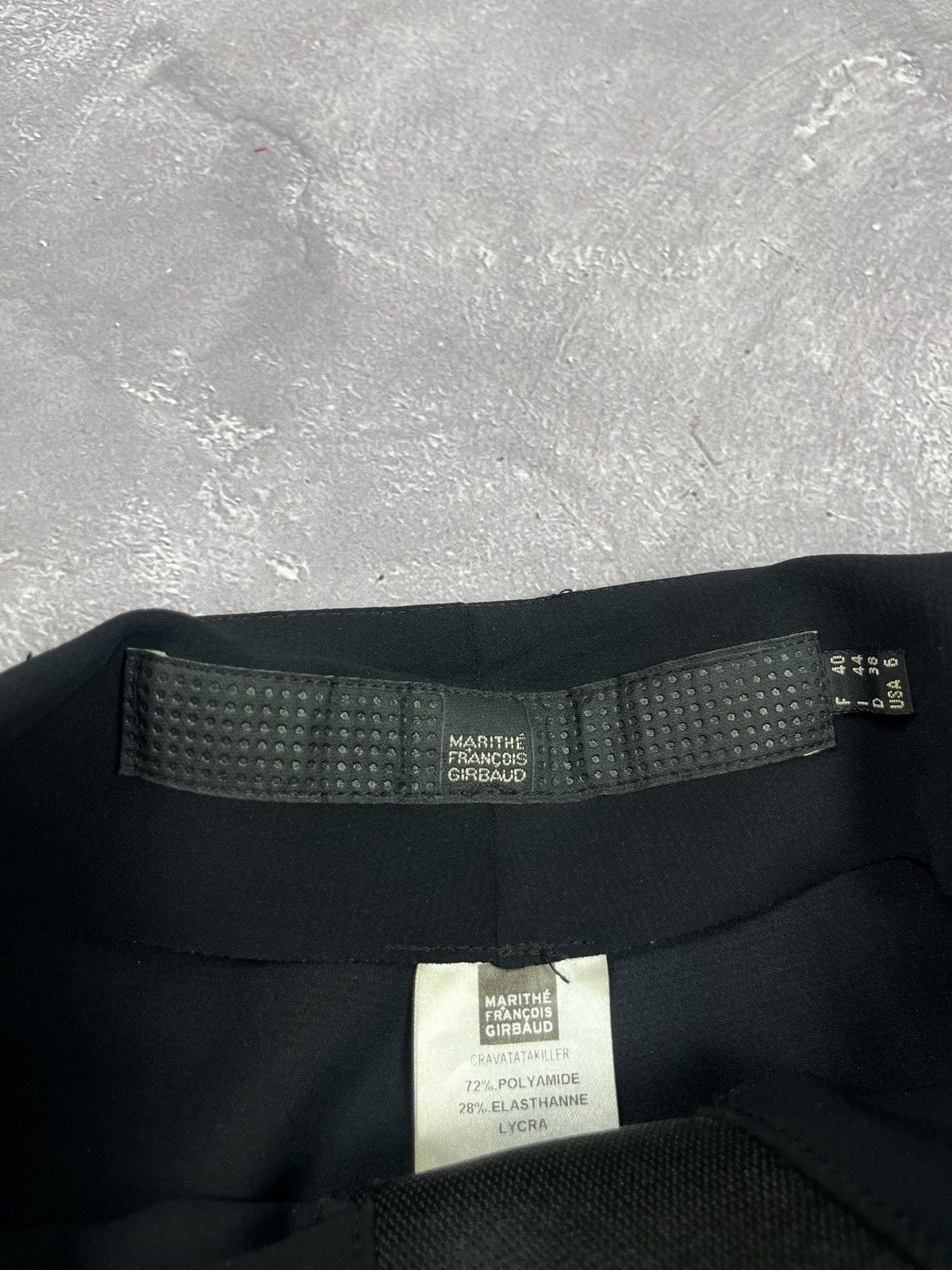 Marithe + Francois Girbaud Vtg Marithe Francois Girbaud Black skirt Size 28" / US 6 / IT 42 - 9 Thumbnail