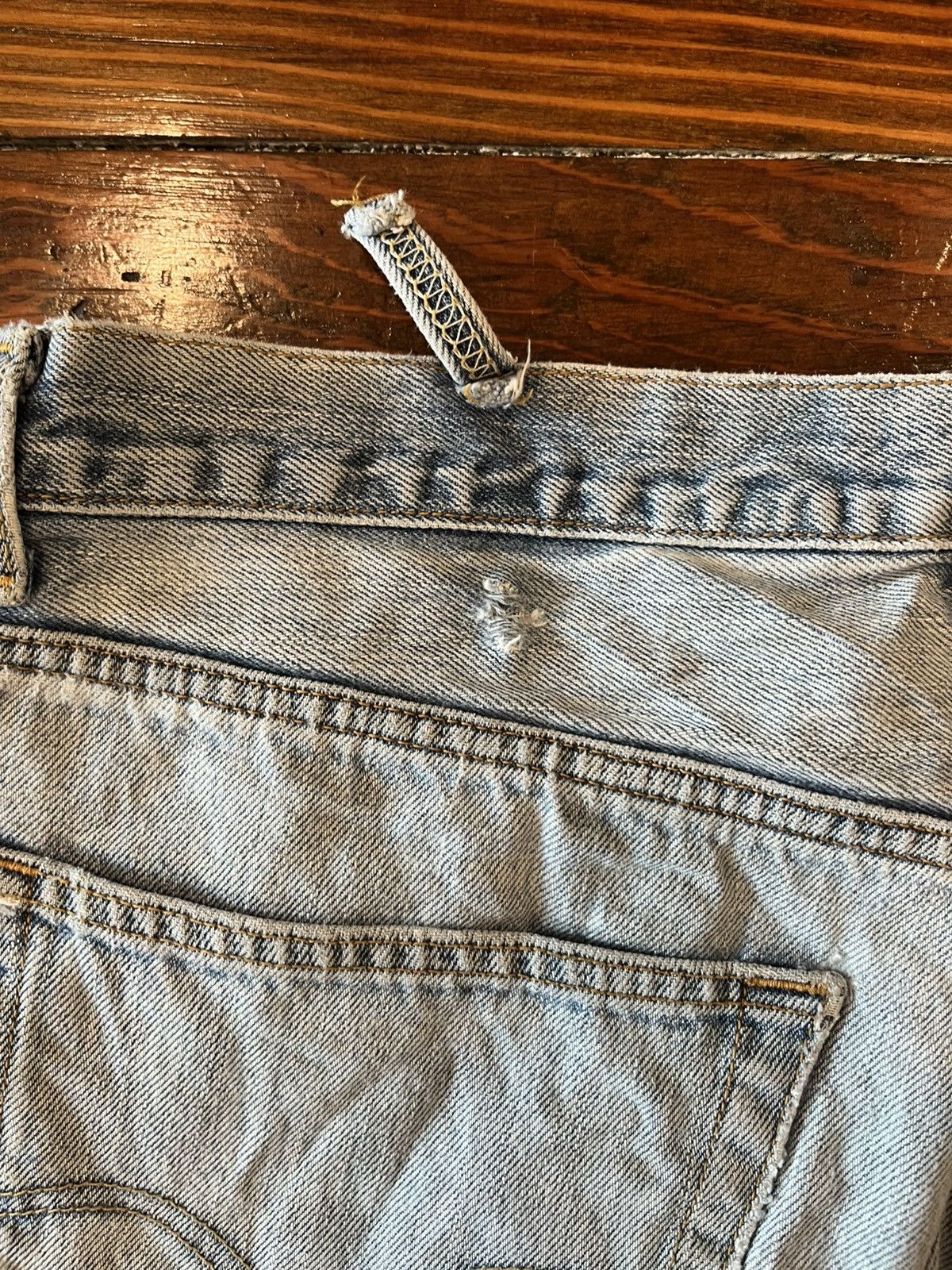 Levi's Levi’s 550 Relaxed Fit Distressed Men’s Denim Blue 38x30 Size US 38 / EU 54 - 7 Thumbnail