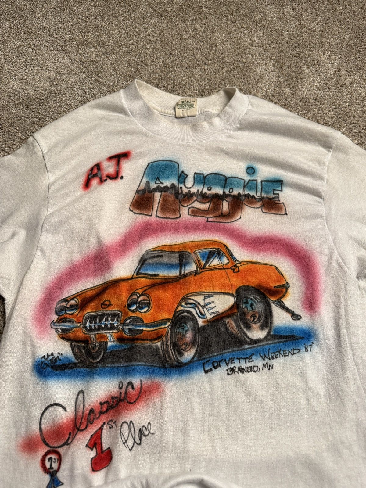 Other VINTAGE MADE IN USA “CORVETTE WEEKEND 87” GRAPHIC TEE Size US M / EU 48-50 / 2 - 2 Thumbnail