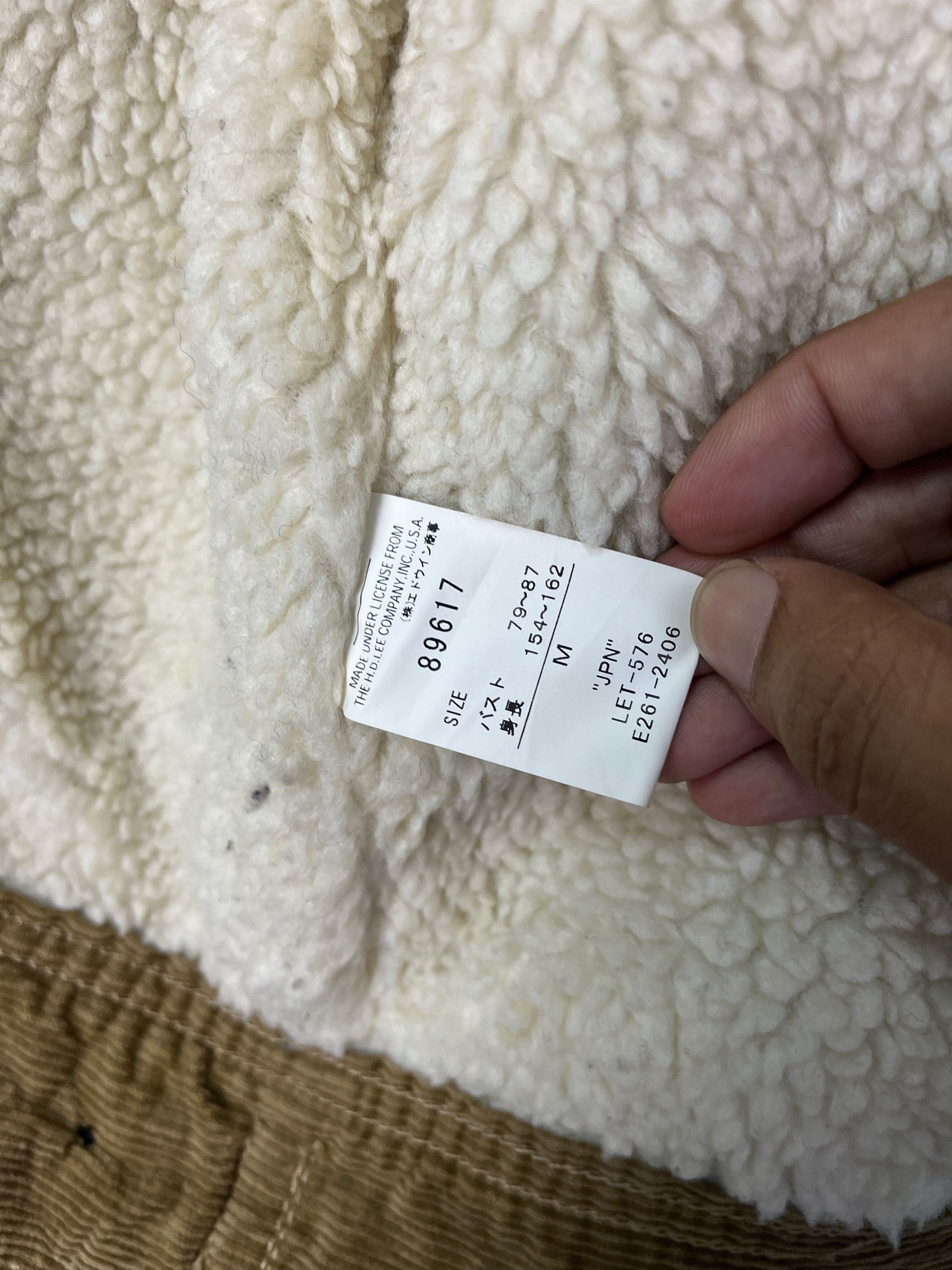 Lee Lee Storm Rider Corduroy Sherpa Lined Trucker Type 3 Jacket Size S / US 4 / IT 40 - 11 Thumbnail