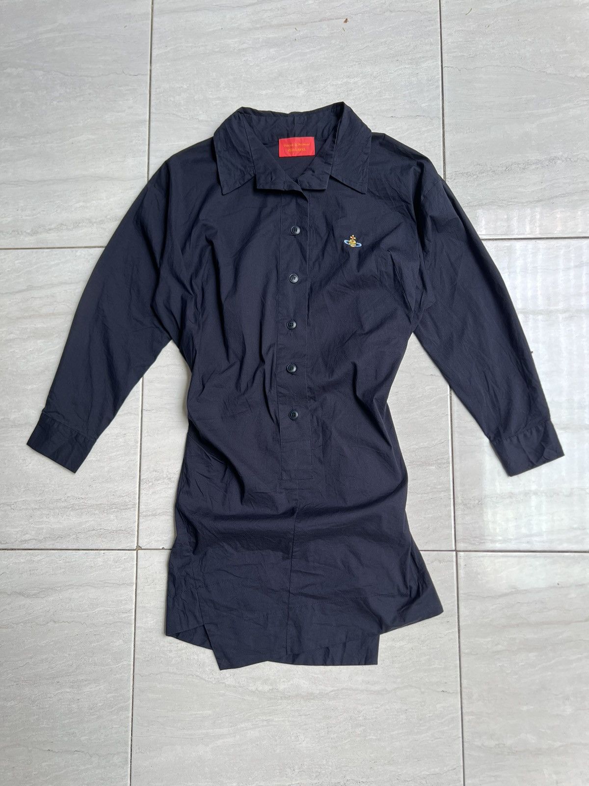 VIVIENNE WESTWOOD Asymetrical Navy Shirt