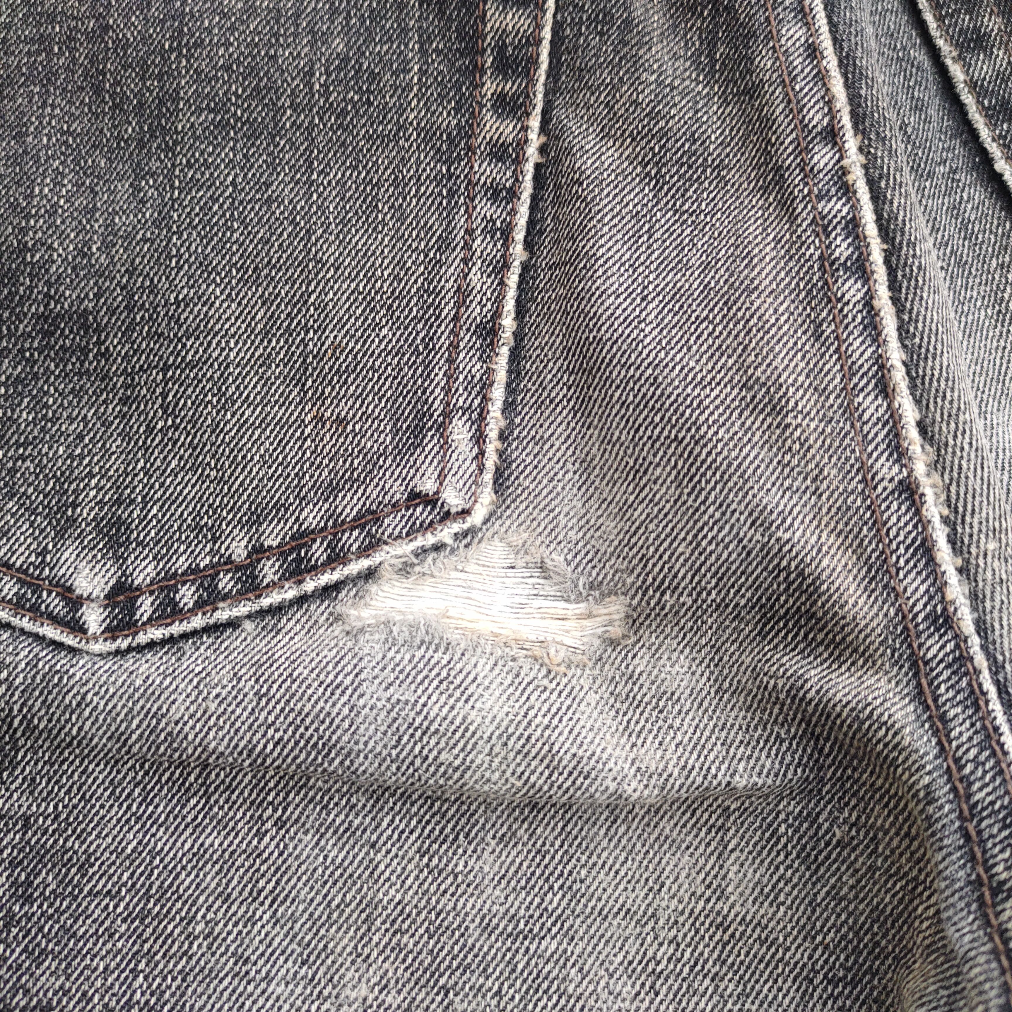 Japanese Brand × Jean VINTAGE JAPANESE FADED BLACK RIPPED JEANS DENIM PANTS Size US 30 / EU 46 - 10 Thumbnail