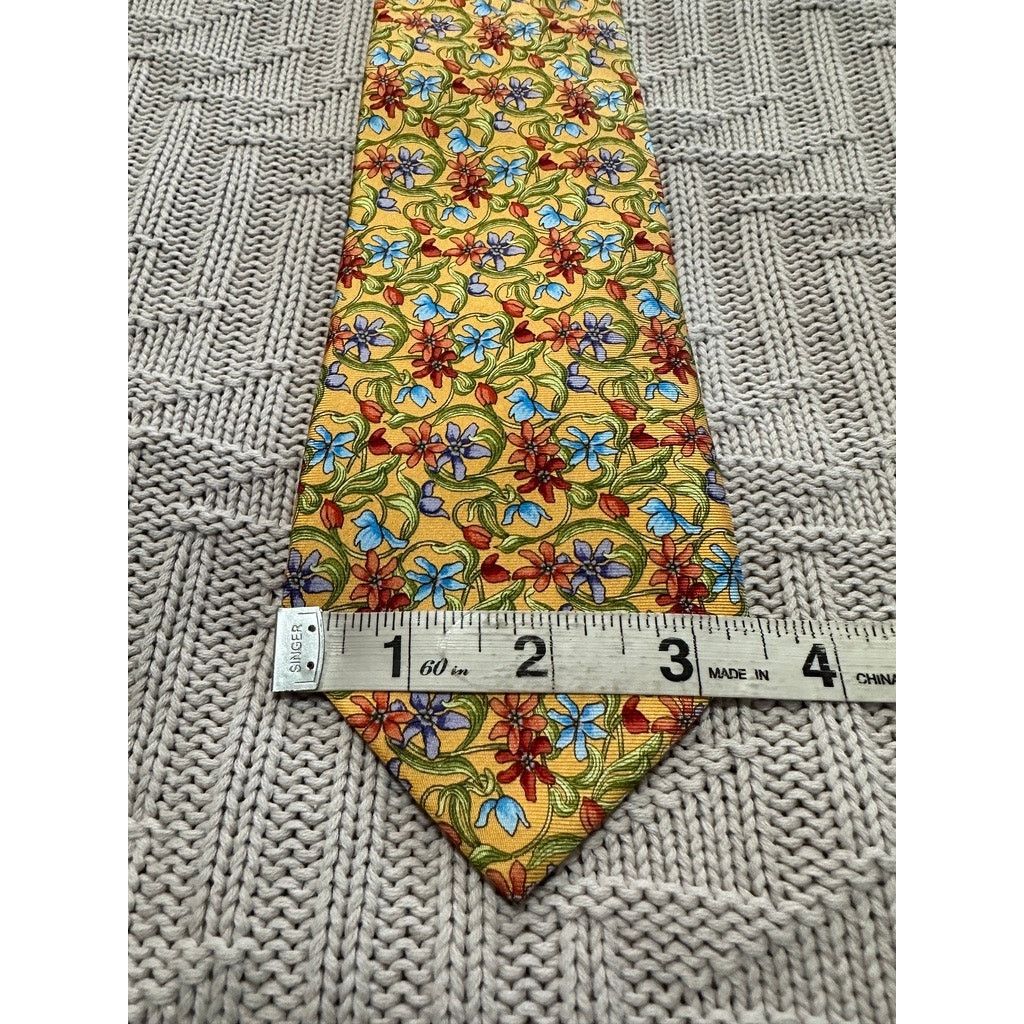 Other The MET yellow floral print silk tie Size ONE SIZE - 5 Thumbnail