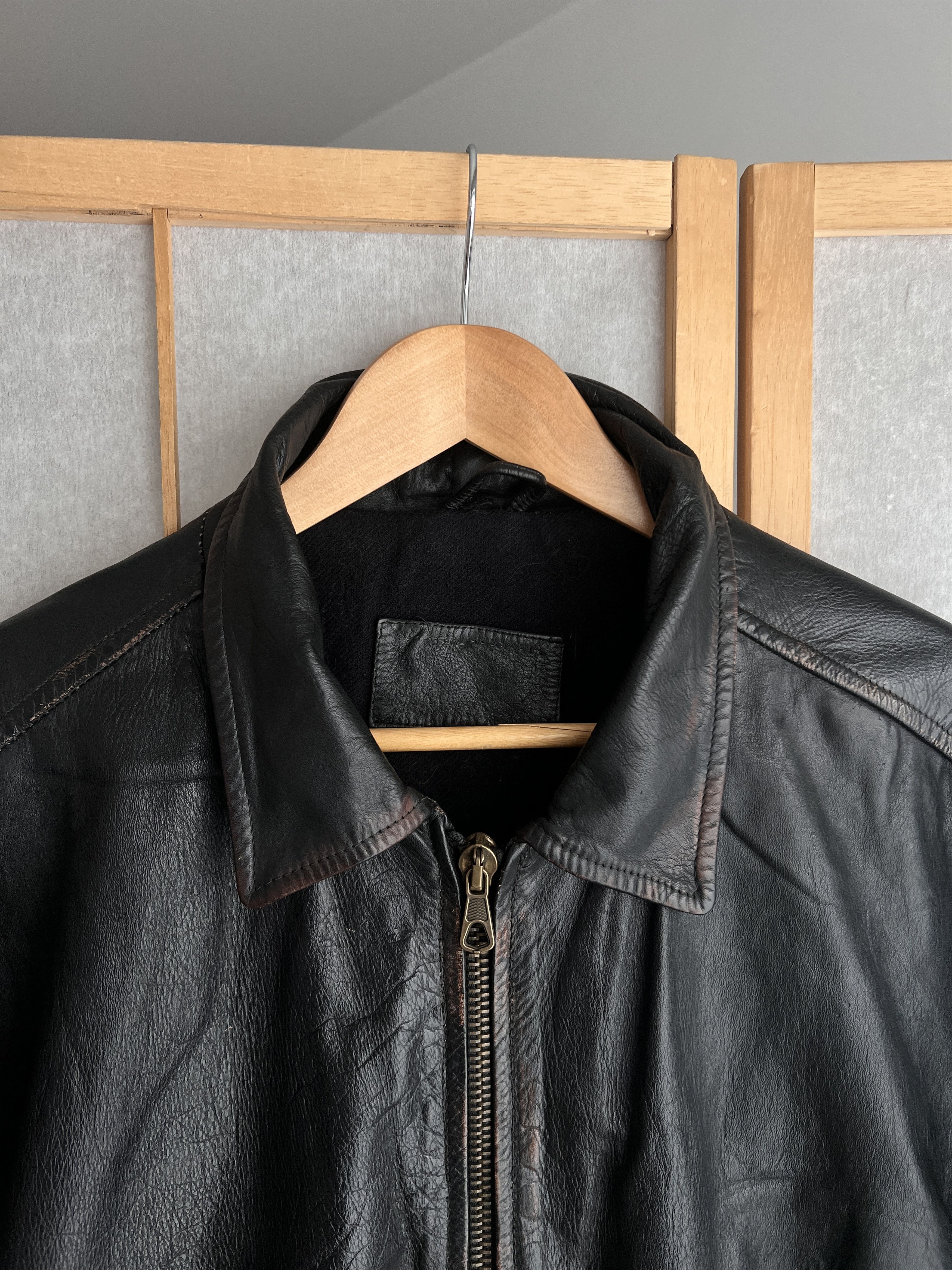 If Six Was Nine VTG Yohji Yamamoto Kanye West Style Cargo Leather Jacket LGB Size US L / EU 52-54 / 3 - 11 Thumbnail