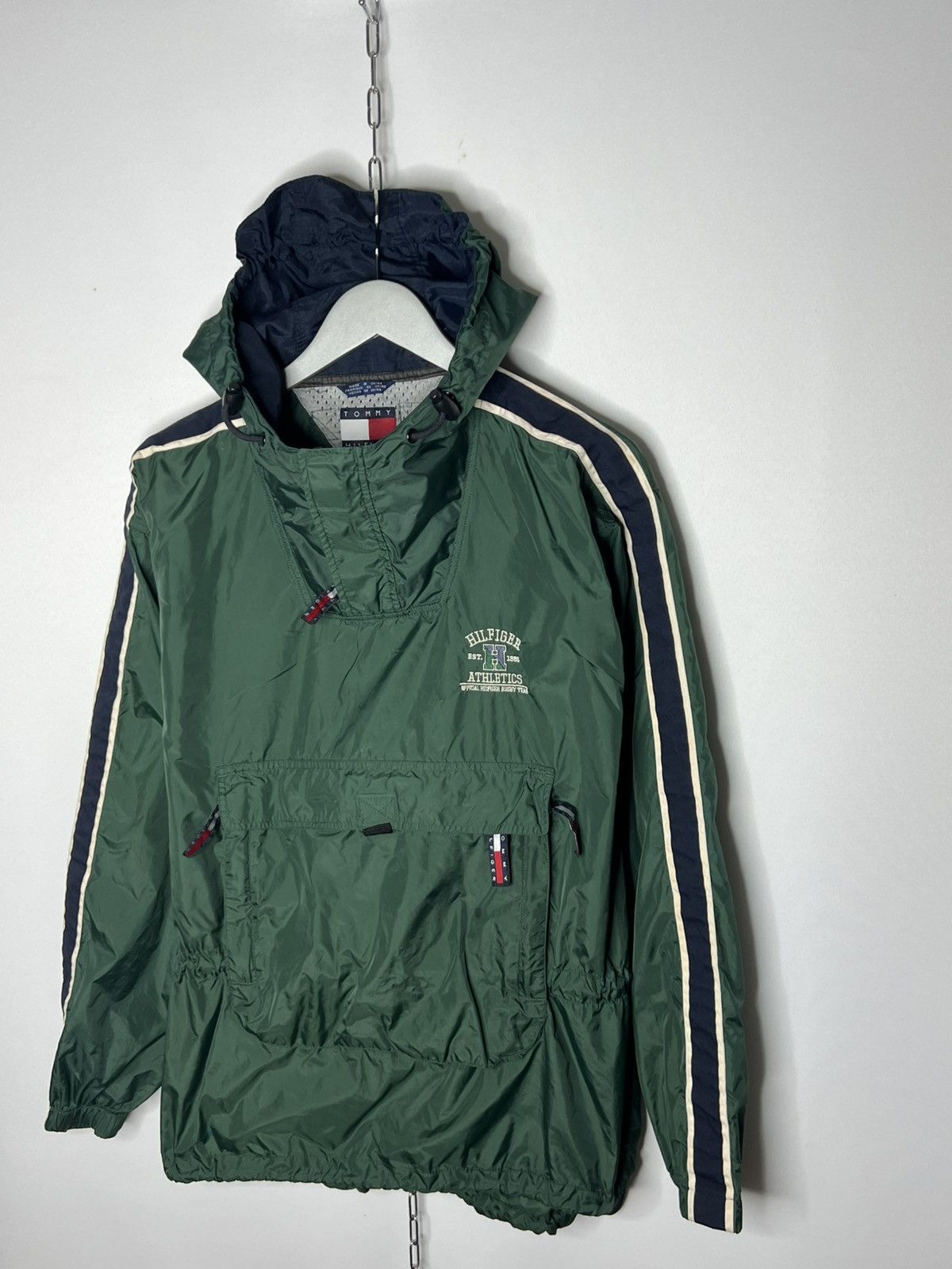 Tommy Hilfiger Vintage Tommy Hilfiger Anorak 100% Nylon Jacket Big Logo Size US S / EU 44-46 / 1 - 3 Thumbnail