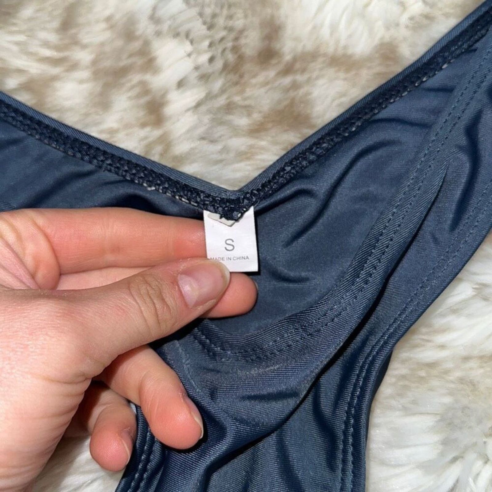 Other Dark Denim Blue Underwire Bikini Top and Bottoms Set | Sz S Size S / US 4 / IT 40 - 3 Thumbnail