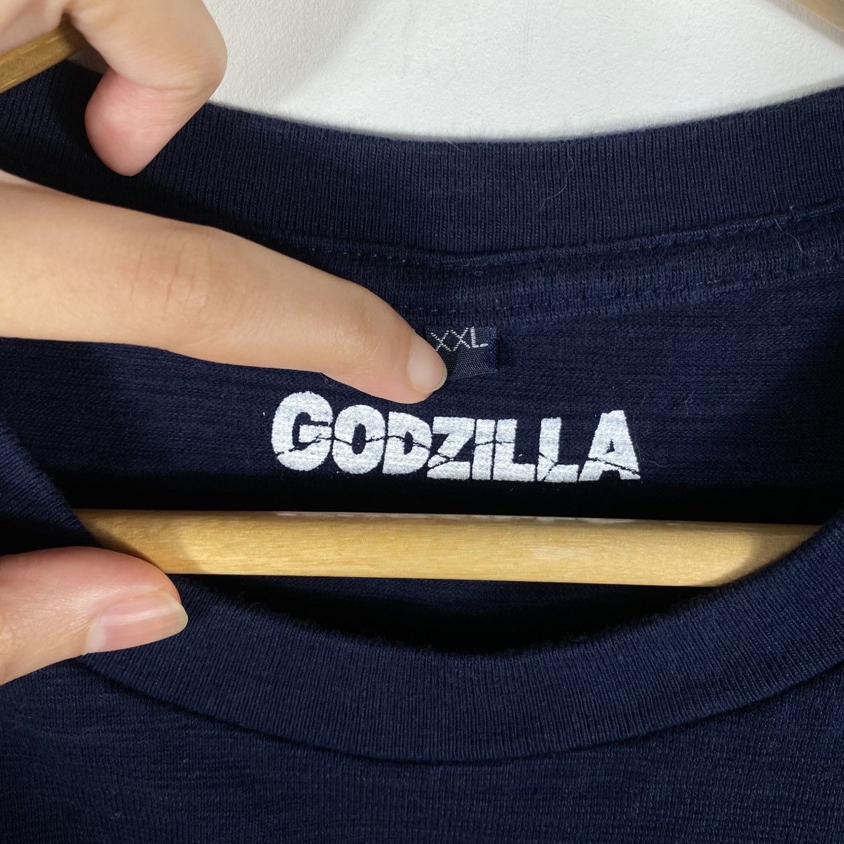 Japanese Brand GODZILLA Movie Japan Promo Poster Indigo Tee Shirt Size US XXL / EU 58 / 5 - 7 Thumbnail