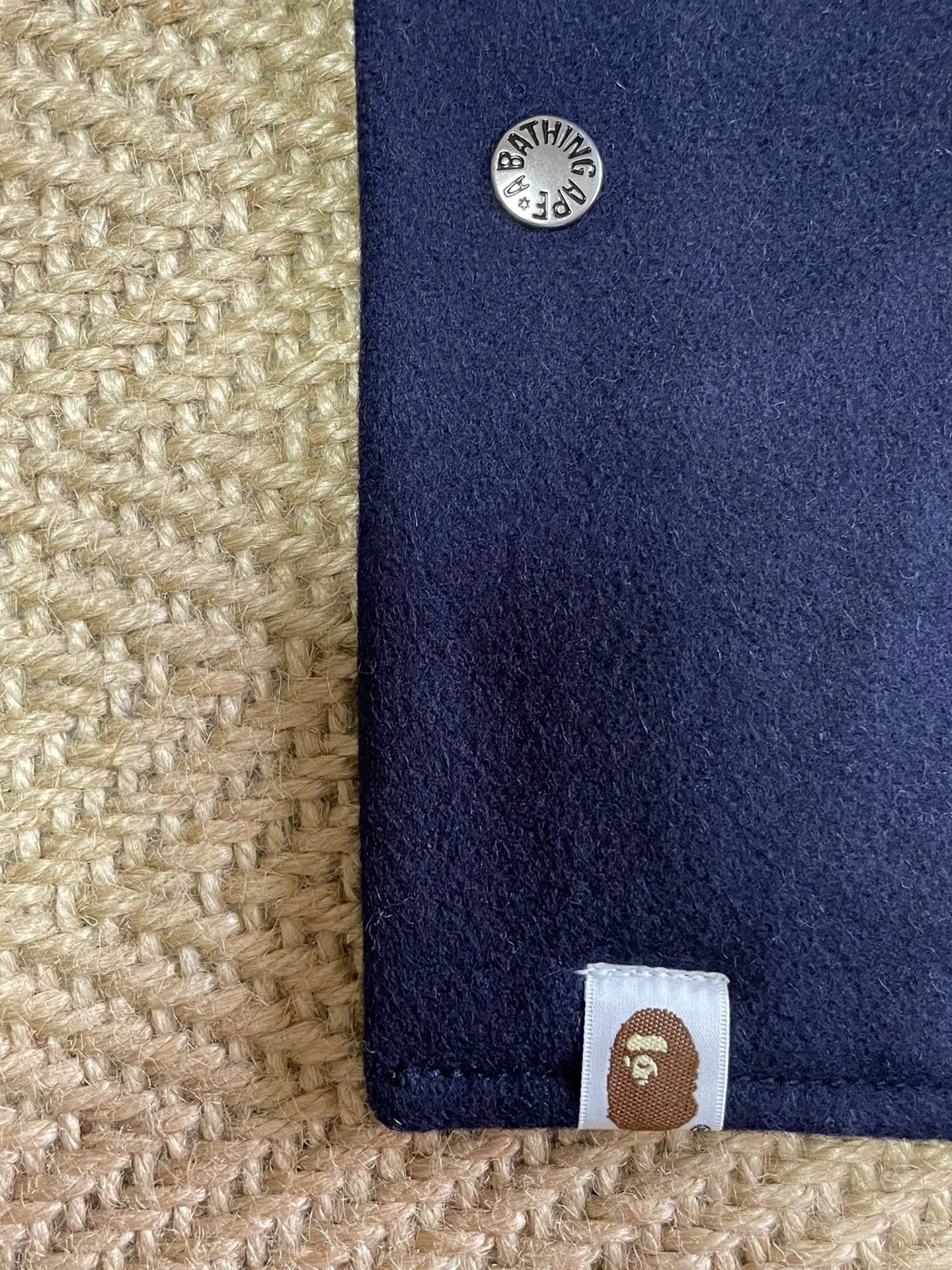 Bape BAPE Ape Head Embr Wool Baseball Jkt Navy S NIGO Size US S / EU 44-46 / 1 - 7 Thumbnail