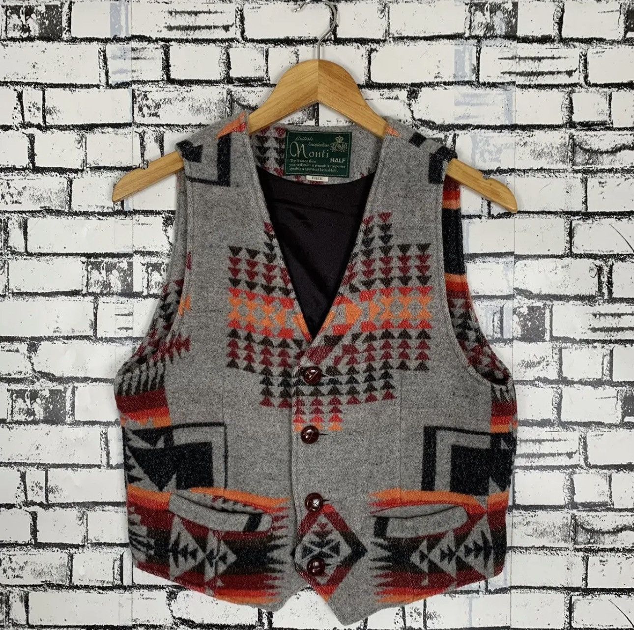 Native Monti native navajo wool vest Size US S / EU 44-46 / 1 - 1 Thumbnail