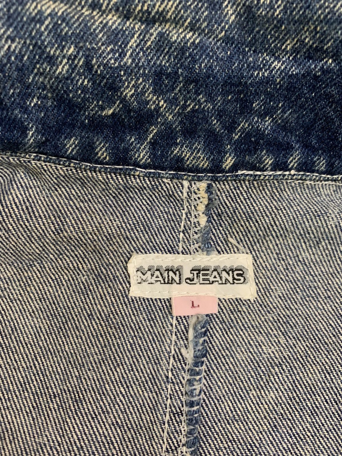 Japanese Brand Rare Design Main Jeans Denim Jackets Size L / US 10 / IT 46 - 4 Thumbnail