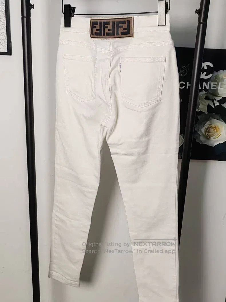 Fendi Fendi Double F Logo Long Pants Size 25" / US 0 / IT 36 - 1 Thumbnail